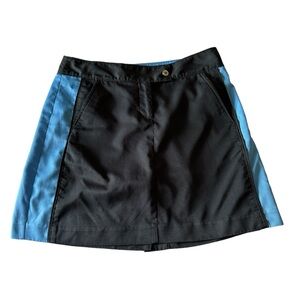 IZOD XFG Cool FX Black/ Blue Golf Active Skort Size 2